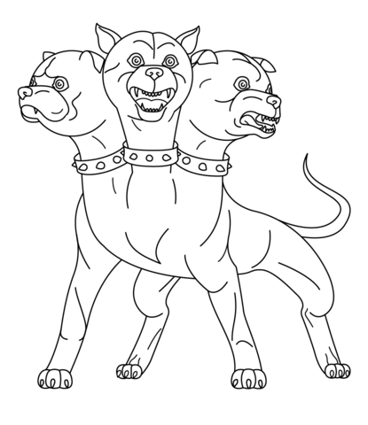 Cerberus Coloring Page