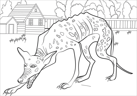 Chupacabra Coloring Page