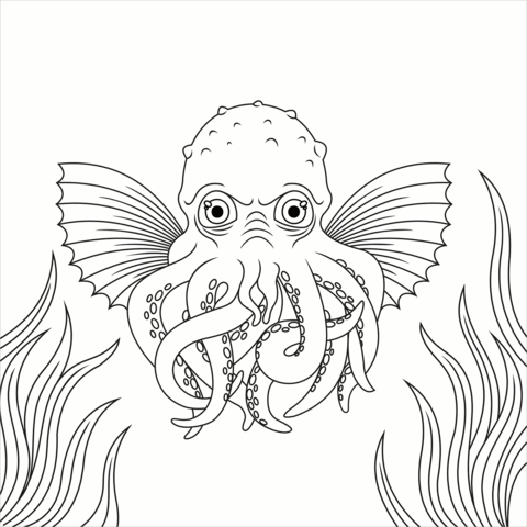 Cthulhu Coloring Page