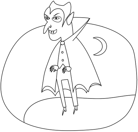 Drakula Coloring Page