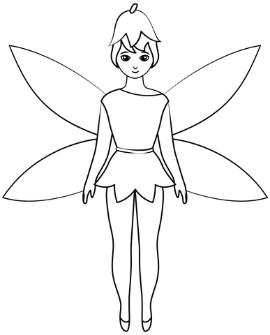 Fairy Coloring Page