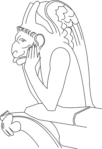 Gargoyle Coloring Page