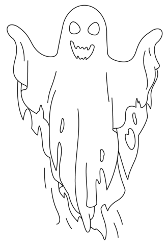 Ghost Coloring Page