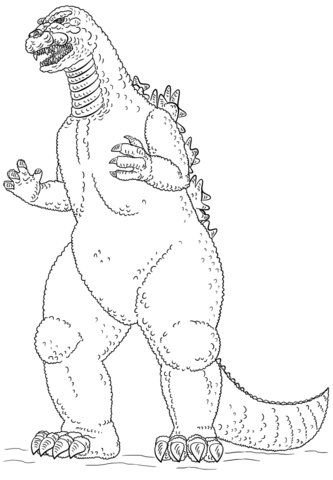 Godzilla Coloring Page