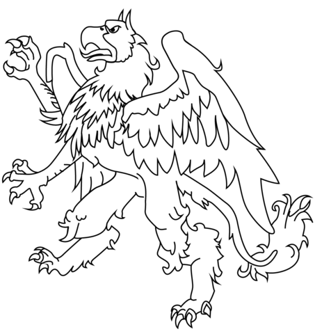 Griffin Coloring Page