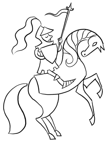 Horseman Coloring Page