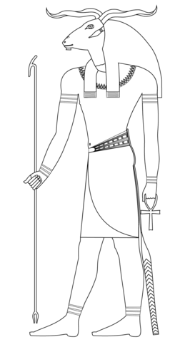 Khnum Coloring Page