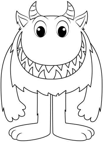 Monster Coloring Page