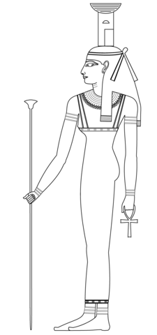 Nephthys Coloring Page