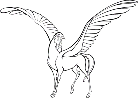 Pegasus Coloring Page