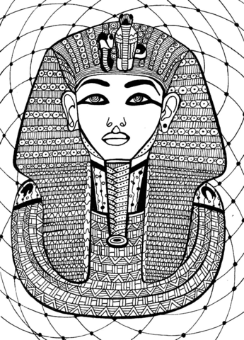 Pharaoh Coloring Page