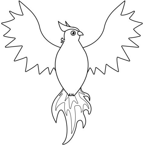 Phoenix Coloring Page