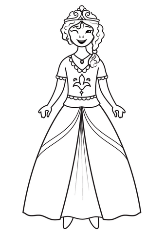 Princess Coloring Page