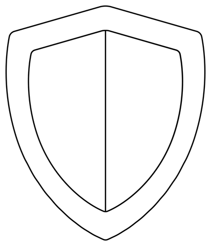 Shield Coloring Page