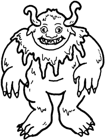 Troll Coloring Page