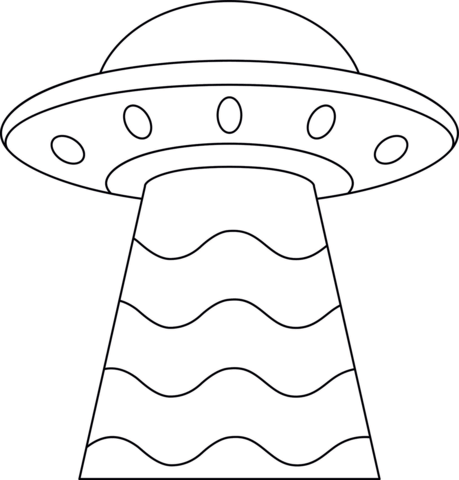 Ufo Coloring Page