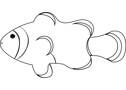 Clownfish Coloring Page