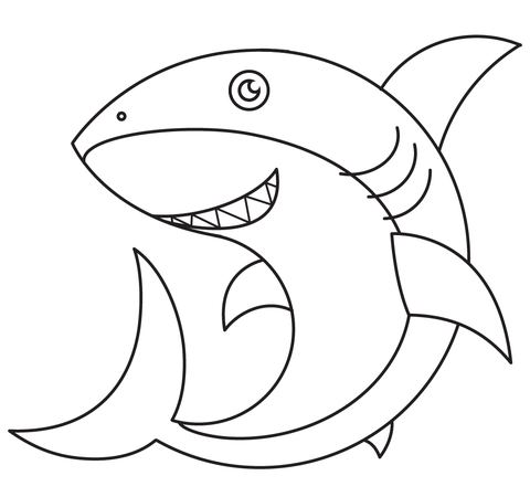 Shark Coloring Page