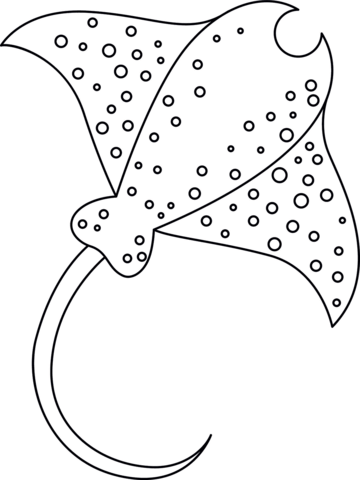 Stingray Coloring Page