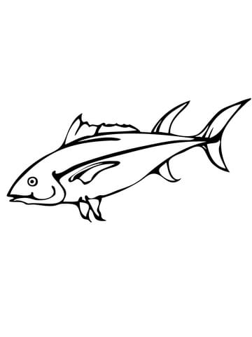 Tuna Coloring Page