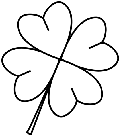 Clover Coloring Page