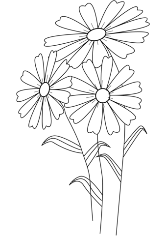 Flowers Coloring Page