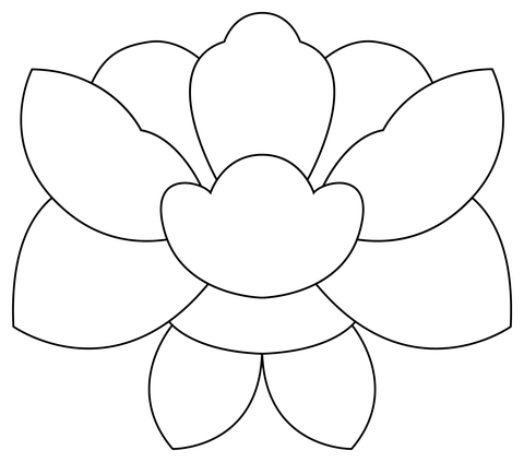 Peony Coloring Page