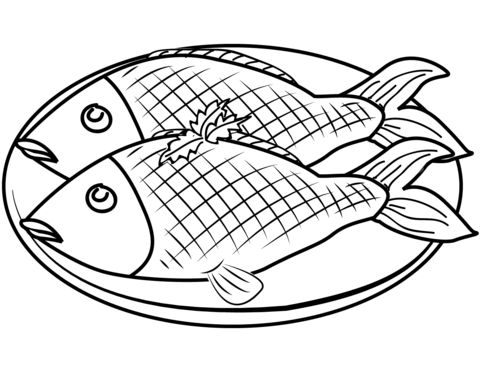 Fishplate Coloring Page