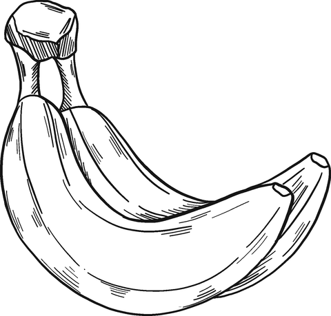 Bananas Coloring Page