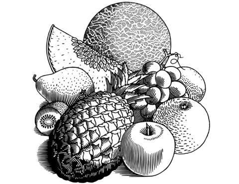 Fruits Coloring Page