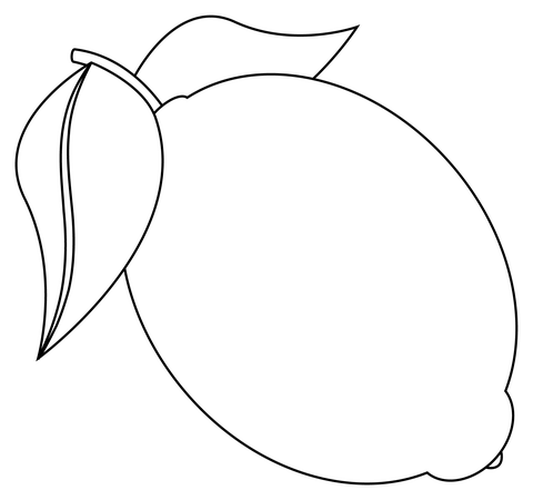 Lemon Coloring Page