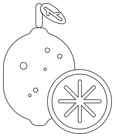 Lime Coloring Page