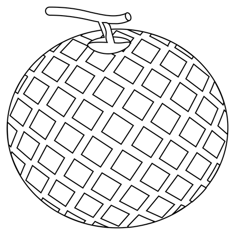 Melon Coloring Page