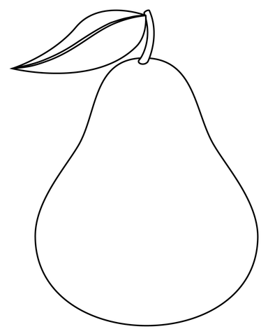 Pear Coloring Page