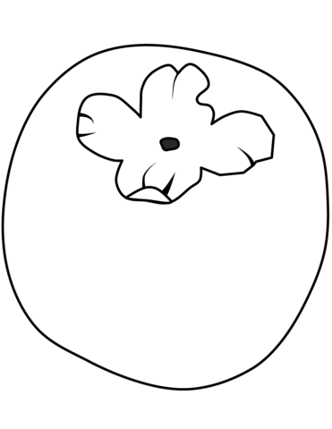 Persimmon Coloring Page