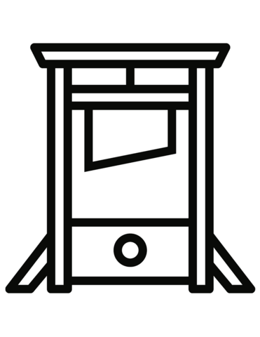 Guillotine Coloring Page