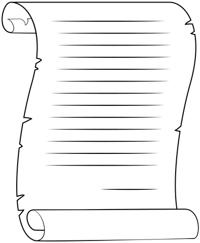 Scroll Coloring Page