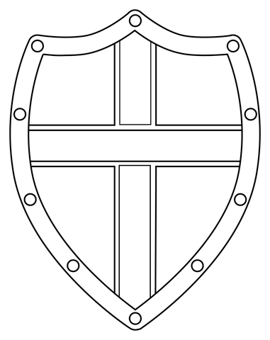 Shield Coloring Page