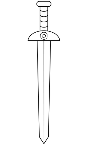 Sword Coloring Page