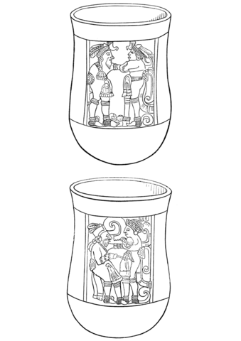 Vases Coloring Page