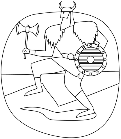 Viking Coloring Page