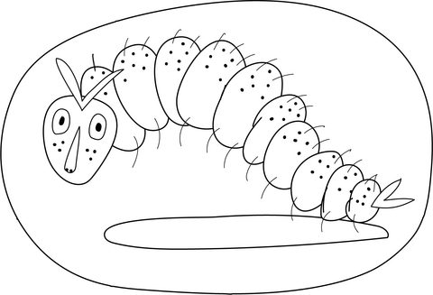 Caterpillar Coloring Page