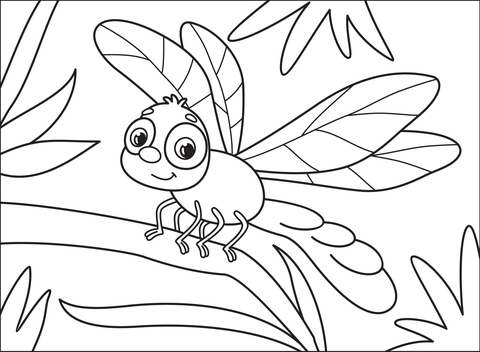 Dragonfly Coloring Page