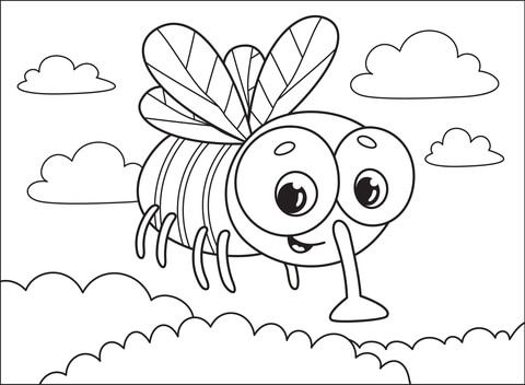 Fly Coloring Page