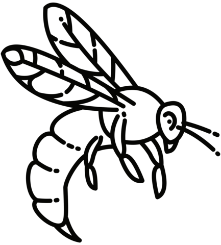 Hornet Coloring Page