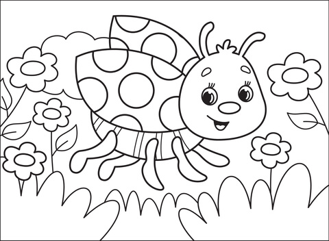 Ladybug Coloring Page