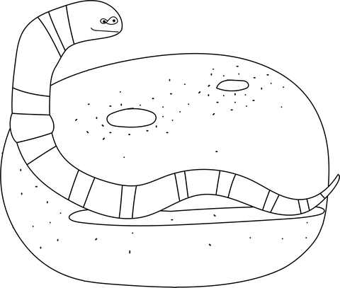 Worm Coloring Page