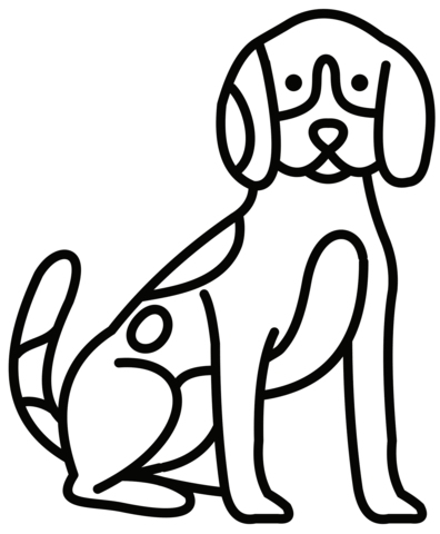 Beagle Coloring Page