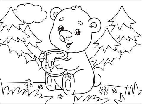 Bear Coloring Page