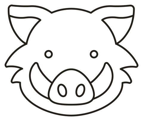 Boar Coloring Page